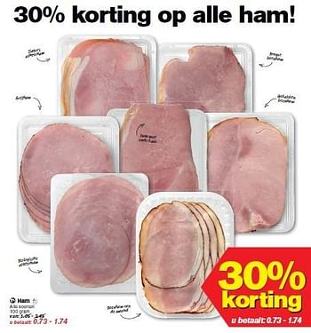 Aanbiedingen Ham - Huismerk - Hoogvliet - Geldig van 25/02/2015 tot 03/03/2015 bij Hoogvliet