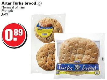 Aanbiedingen Artar turks brood  normaal of mini - Huismerk - Hoogvliet - Geldig van 25/02/2015 tot 03/03/2015 bij Hoogvliet