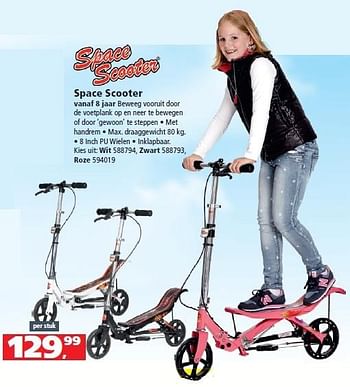 Aanbiedingen Space scooter - SpaceScooter - Geldig van 22/02/2015 tot 05/03/2015 bij Intertoys