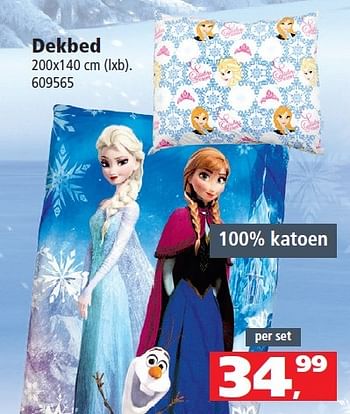 Aanbiedingen Dekbed - Disney  Frozen - Geldig van 22/02/2015 tot 05/03/2015 bij Intertoys