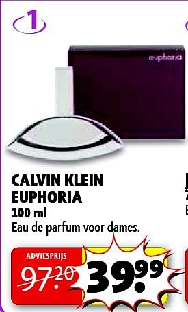 Aanbiedingen Calvin klein euphoria - Calvin Klein - Geldig van 24/02/2015 tot 08/03/2015 bij Kruidvat