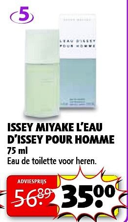 Aanbiedingen Issey miyake l`eau d`issey pour homme - Issey Miyake - Geldig van 24/02/2015 tot 08/03/2015 bij Kruidvat