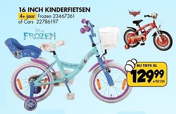 Aanbiedingen 16 inch kinderfietsen - Disney  Frozen - Geldig van 21/02/2015 tot 08/03/2015 bij Toys XL