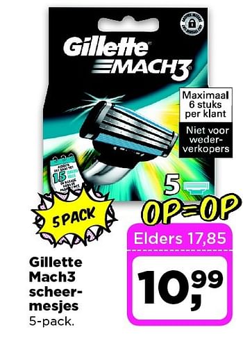 Aanbiedingen Gillette mach3 scheermesjes - Gillette - Geldig van 24/02/2015 tot 02/03/2015 bij Dirx Drogisterijen