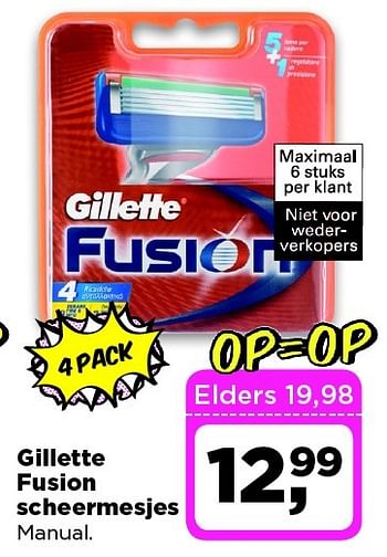 Aanbiedingen Gillette fusion scheermesjes. - Gillette - Geldig van 24/02/2015 tot 02/03/2015 bij Dirx Drogisterijen