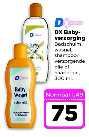 Aanbiedingen Dx babyverzorging badschuim, wasgel, shampoo - Huismerk - Dirx Drogisterijen - Geldig van 24/02/2015 tot 02/03/2015 bij Dirx Drogisterijen