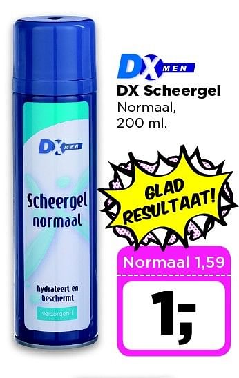 Aanbiedingen Dx scheergel normaal - Huismerk - Dirx Drogisterijen - Geldig van 24/02/2015 tot 02/03/2015 bij Dirx Drogisterijen