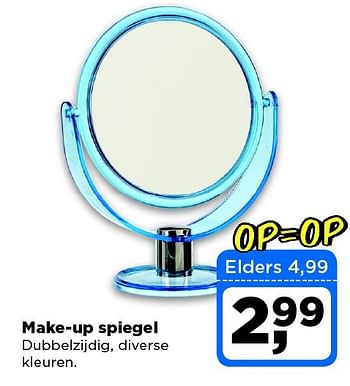 Aanbiedingen Make-up spiegel - Huismerk - Dirx Drogisterijen - Geldig van 24/02/2015 tot 02/03/2015 bij Dirx Drogisterijen