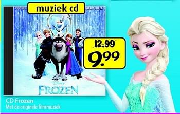 Aanbiedingen Cd frozen met de originele filmmuziek - Disney  Frozen - Geldig van 25/02/2015 tot 15/03/2015 bij Boekenvoordeel