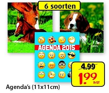 Aanbiedingen Agenda`s - Huismerk - Boekenvoordeel - Geldig van 25/02/2015 tot 15/03/2015 bij Boekenvoordeel