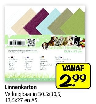Aanbiedingen Linnenkarton - Huismerk - Boekenvoordeel - Geldig van 25/02/2015 tot 15/03/2015 bij Boekenvoordeel