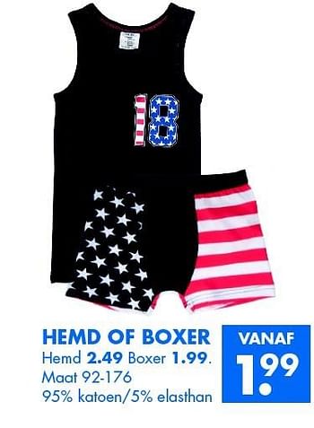 Aanbiedingen Hemd of boxer - Huismerk - Zeeman  - Geldig van 28/02/2015 tot 14/03/2015 bij Zeeman