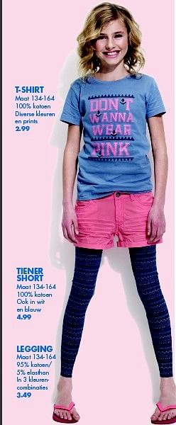 Aanbiedingen T-shirt - Huismerk - Zeeman  - Geldig van 28/02/2015 tot 14/03/2015 bij Zeeman