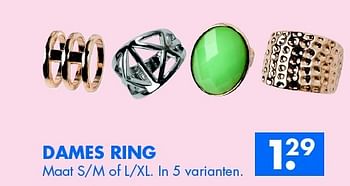 Aanbiedingen Dames ring - Huismerk - Zeeman  - Geldig van 28/02/2015 tot 14/03/2015 bij Zeeman