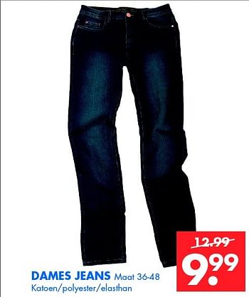Aanbiedingen Dames jeans - Huismerk - Zeeman  - Geldig van 28/02/2015 tot 14/03/2015 bij Zeeman