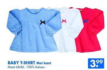 Aanbiedingen Baby t-shirt met kant - Huismerk - Zeeman  - Geldig van 28/02/2015 tot 14/03/2015 bij Zeeman