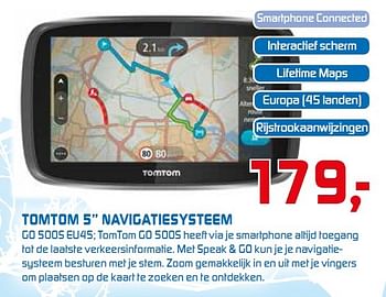 Aanbiedingen Tomtom 5 navigatiesysteem - TomTom - Geldig van 23/02/2015 tot 08/03/2015 bij BCC