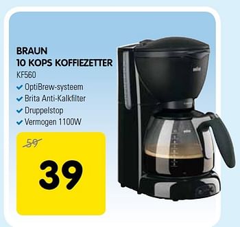 Aanbiedingen Braun 10 kops koffiezetter - Braun - Geldig van 25/02/2015 tot 07/03/2015 bij Maxwell