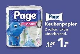 Aanbiedingen Keukenpapier 2 rollen. extra absorberend - Page - Geldig van 02/03/2015 tot 11/03/2015 bij Blokker