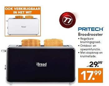 Aanbiedingen Pritech broodrooster - Huismerk - Blokker - Geldig van 02/03/2015 tot 11/03/2015 bij Blokker