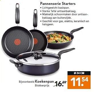 Aanbiedingen Pannenserie starters - Tefal - Geldig van 02/03/2015 tot 11/03/2015 bij Blokker