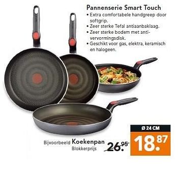 Aanbiedingen Pannenserie smart touch - Tefal - Geldig van 02/03/2015 tot 11/03/2015 bij Blokker