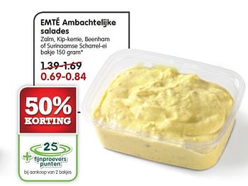 Aanbiedingen Emté ambachtelijke salades - Huismerk - Em-té - Geldig van 01/03/2015 tot 07/03/2015 bij Em-té