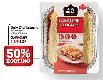 Aanbiedingen Daily chef lasagne - Daily chef - Geldig van 01/03/2015 tot 07/03/2015 bij Em-té
