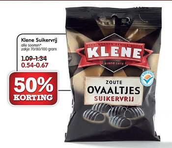 Aanbiedingen Klene suikervrij - Klene - Geldig van 01/03/2015 tot 07/03/2015 bij Em-té