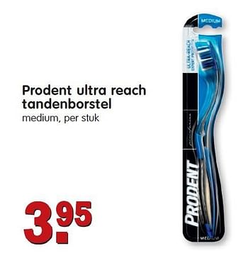 Aanbiedingen Prodent ultra reach tandenborstel - Prodent - Geldig van 01/03/2015 tot 07/03/2015 bij Em-té