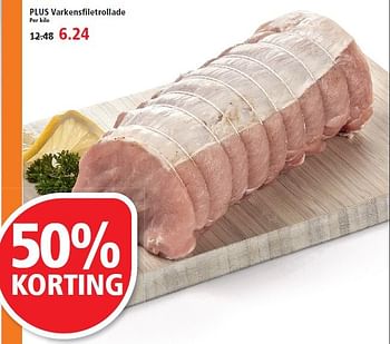 Aanbiedingen Plus varkensfiletrollade - Huismerk - Plus - Geldig van 01/03/2015 tot 07/03/2015 bij Plus