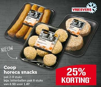 Aanbiedingen Coop horeca snacks - Huismerk - Coop - Geldig van 02/03/2015 tot 07/03/2015 bij Coop