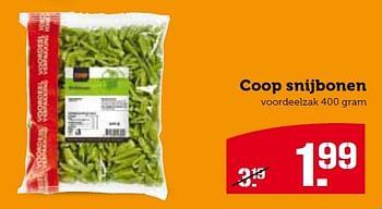Aanbiedingen Coop snijbonen - Huismerk - Coop - Geldig van 02/03/2015 tot 07/03/2015 bij Coop