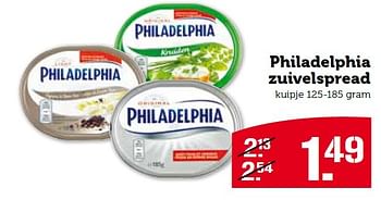 Aanbiedingen Philadelphia zuivelspread - Philadelphia - Geldig van 02/03/2015 tot 07/03/2015 bij Coop