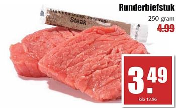 Aanbiedingen Runderbiefstuk - Huismerk - MCD Supermarkten - Geldig van 02/03/2015 tot 07/03/2015 bij MCD Supermarkten