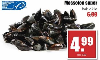 Aanbiedingen Mosselen super - Huismerk - MCD Supermarkten - Geldig van 02/03/2015 tot 07/03/2015 bij MCD Supermarkten