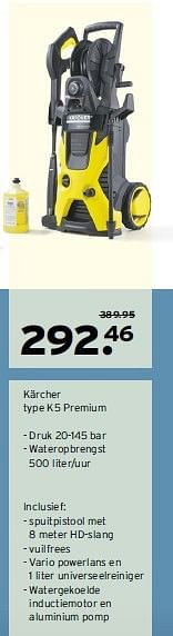 Aanbiedingen Kärcher k5 premium - Kärcher - Geldig van 02/03/2015 tot 08/03/2015 bij Gamma