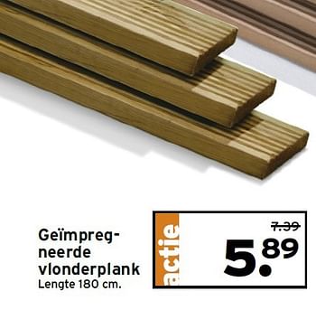 Aanbiedingen Geïmpregneerde vlonderplank - Huismerk - Gamma - Geldig van 02/03/2015 tot 08/03/2015 bij Gamma