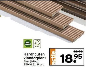 Aanbiedingen Hardhouten vlonderplank - Huismerk - Gamma - Geldig van 02/03/2015 tot 08/03/2015 bij Gamma
