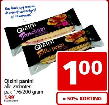 Aanbiedingen Qizini panini - Qizini - Geldig van 02/03/2015 tot 08/03/2015 bij Jan Linders