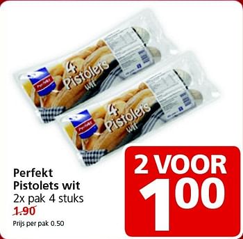 Aanbiedingen Perfekt pistolets wit - Perfekt - Geldig van 02/03/2015 tot 08/03/2015 bij Jan Linders