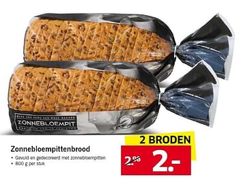 Aanbiedingen Zonnebloempittenbrood - Huismerk - Lidl - Geldig van 02/03/2015 tot 08/03/2015 bij Lidl