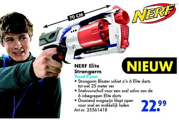 Aanbiedingen Nerf elite strongarm - Nerf - Geldig van 28/02/2015 tot 15/03/2015 bij Bart Smit
