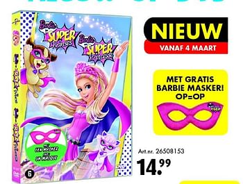 Aanbiedingen Met gratis barbie masker! - Mattel - Geldig van 28/02/2015 tot 15/03/2015 bij Bart Smit