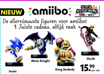 Aanbiedingen Sonic - Amiibo - Geldig van 28/02/2015 tot 15/03/2015 bij Bart Smit