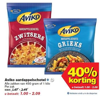 Aanbiedingen Aviko aardappelschotel - Aviko - Geldig van 04/03/2015 tot 10/03/2015 bij Hoogvliet