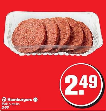 Aanbiedingen Hamburgers  - Huismerk - Hoogvliet - Geldig van 04/03/2015 tot 10/03/2015 bij Hoogvliet