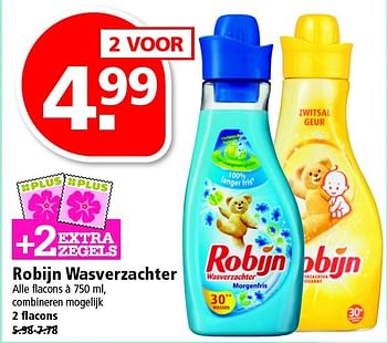 Aanbiedingen Robijn wasverzachter - Robijn - Geldig van 08/03/2015 tot 14/03/2015 bij Plus