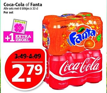 Aanbiedingen Coca-cola of fanta - Coca Cola - Geldig van 08/03/2015 tot 14/03/2015 bij Plus