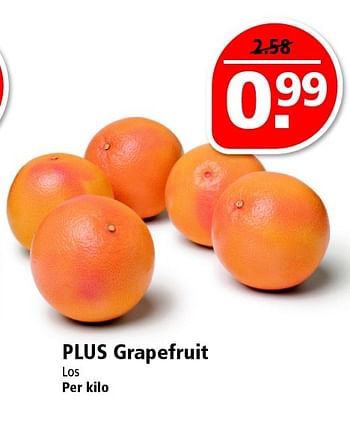 Aanbiedingen Plus grapefruit - Huismerk - Plus - Geldig van 08/03/2015 tot 14/03/2015 bij Plus